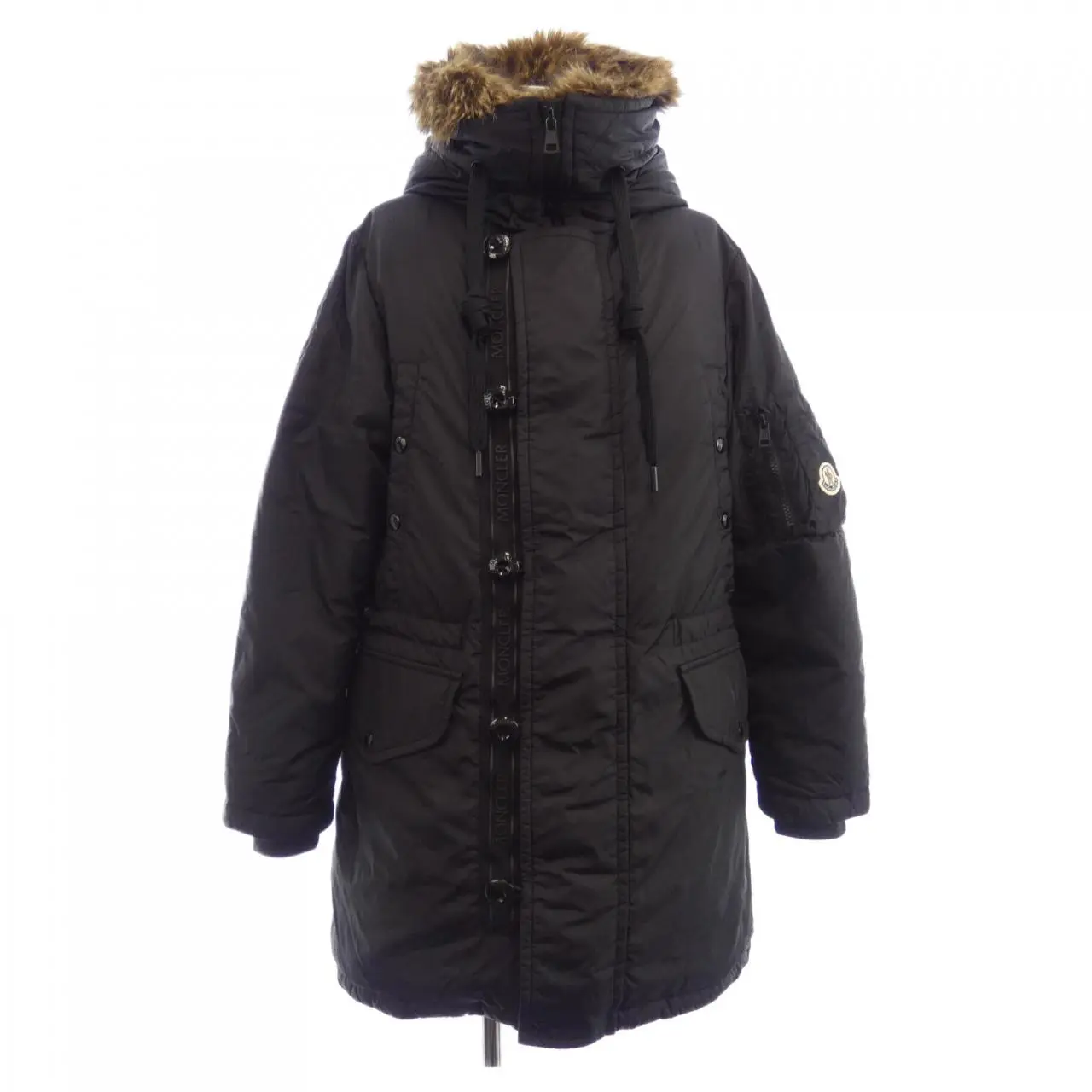 Pre-owned MONCLER Nylon Small Leather Goods AJA Down Coat