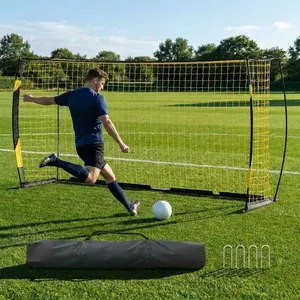Soccer Goal for Backyard, Portable & Collapsible, Heavy Duty Metal Base, Quick Set Up Training Net, Weather-Resistant with Carry Bag for Outdoor & Indoor,summervibes