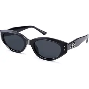 AZorb Oval Cat Eye Sunglasses for Women Retro Cateye Sunglasses Small Face 90s Shades UV Protection
