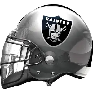 Las Vegas Raiders Helmet Foil Super Shape Balloon -21 inch