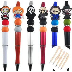 11 count  Movie Role Pen,Novelty Halloween Spooky  Pens For School Office Supplies With  And Adults (ABCDEF+5)
