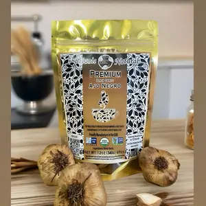 BN BLACK GARLIC 6PCS  USDA ORGANIC NATURAL DELICIOUS FLAVOR A 100% A USA PRODUCT