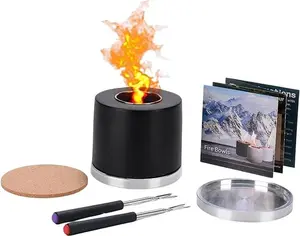 LDVINE –Table Top Firepit |Tabletop Fire Pit Bowl for Table Portable Smores Firepit Great for Indoor & Outdoor