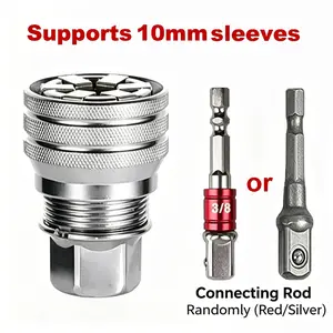 Multi-Function Universal Socket Wrench Tool - Universal Maintenance Tool, Adjustable Universal Socket Wrench, Universal Socket Tool for 3/8" Drive Ratchet Torque Wrench & Power Drill (Connecting rod random color)