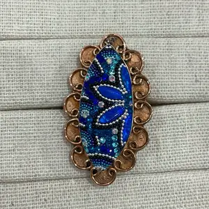 Anillos Cobre Azul Rey