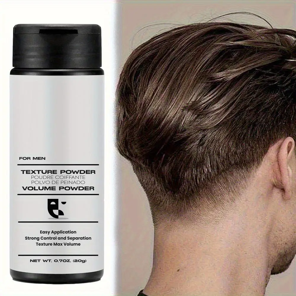 Hair Styling Powder for Men & Women, Nature Lightweight Volumizing Hair Texture Powder for All Hair Types with Matte Finish Non-Greasy Texturizing Powder,20g,1/2pcs