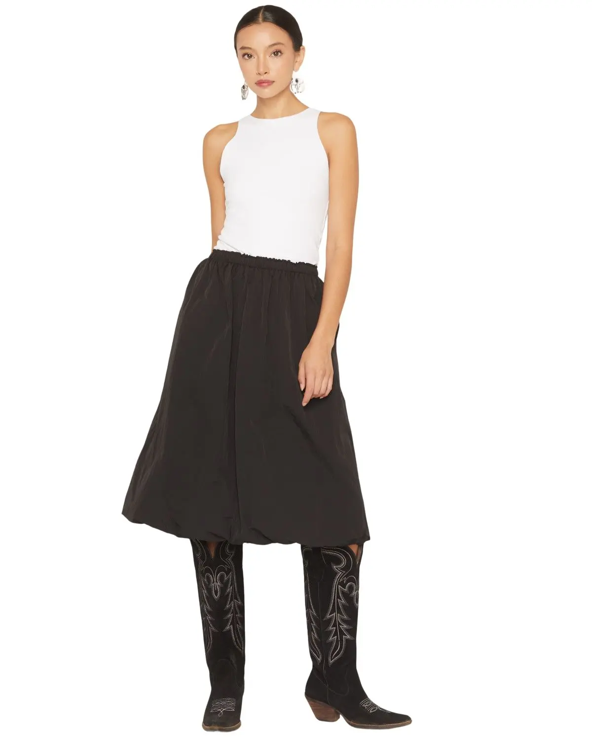 By Together Women's Women'S Bubble Midi Skirt - L8577