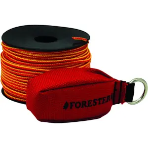 Arborist Throw Line Kit - Ultra Slick  Polyester Rope with 15oz Weighted Throw Bag | Forestry Tree Gear for Low and High Limb Throwing | 3/16 Inch Thick Rope