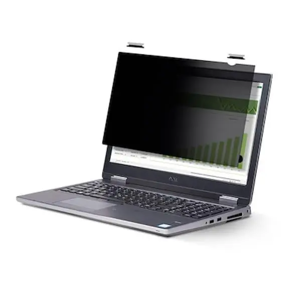 StarTech 156LT-PRIVACY-SCREEN 15.6 in. Flip-Up Privacy Screen Computer Monitors Accessory - Touch-Compatible, Anti-Glare, Blue Light Filter, Black, Display Screen Computer Monitors