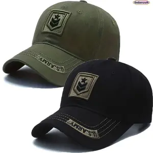 2 Pack Men’s Embroidered Baseball Caps, Adjustable Lightweight Outdoor Hats with Breathable Fit, Casual Dad Hats for Fishing, Travel, Sports, Golf and Everyday Wear