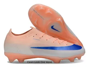 Soft Gradient Firm-Ground Soccer Cleats, Sleek Aerodynamic Upper, Studded Outsole for Match-Day Pace, No