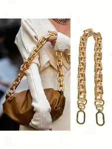 Adjustable Crossbody Bag Chain Strap, Casual Adjustable Strap, 23.62 Inch/15.75 Inch, Detachable Metal Alloy Replacement, DIY Handbag/waist Bag/across Body Shoulder Chain