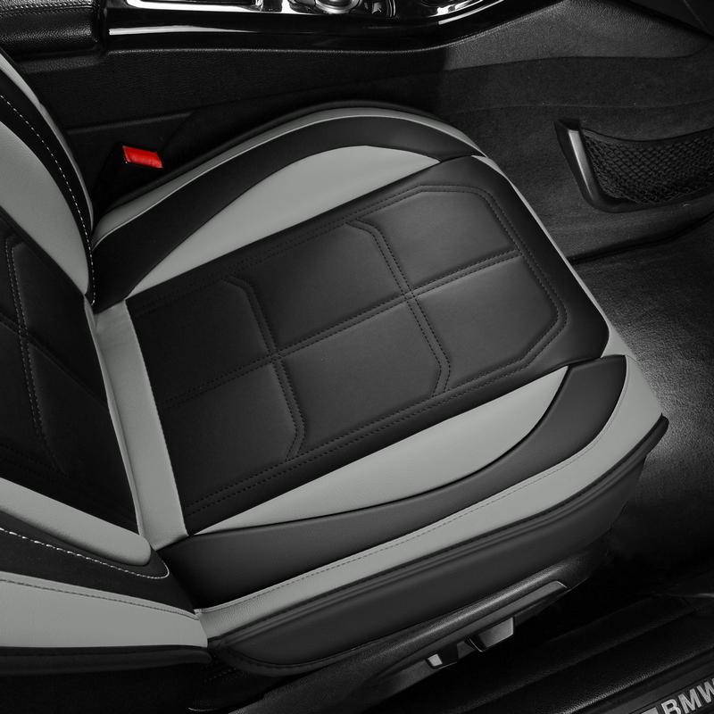 Enhance Comfort 5 Seat Car Seat Covers PU Leather Waterproof Wear Resistant Fully Wrap Around All Five Seats Interior Protection Scratch Resistant Durable All Seasons