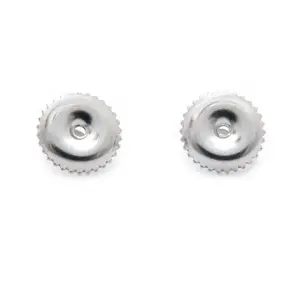 Dazzlingrock Collection Screw Back Earring Backings in 14K Solid White Gold