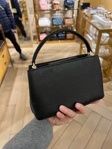 Britten Micro Satchel Advanced mini Tote bag, with long shoulder strap, portable and diagonal, magnifying the mobile phone is no problem. The texture is very good. 12cm high, 20cm long, 7cm deep