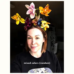 Surrealist Flower Crown Halo Headpiece