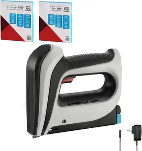 Cordless Staple  Kit, Electric Stapler with 3750 count T50 1/4", 3/8", 1/2" Staples, for Upholstery Professional and DIY Projects, T50DCD