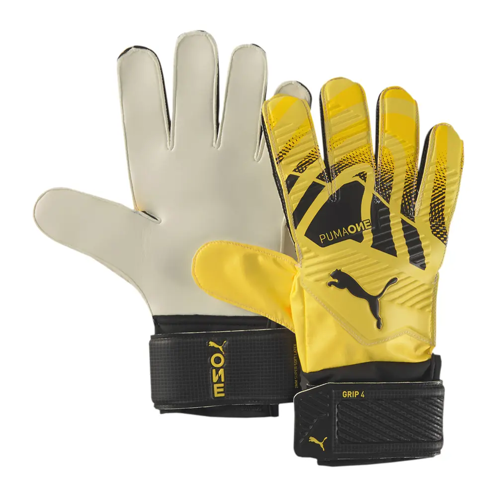 PUMA Mens One Grip 4 Rc Goalkeeper Gloves Soccer Cleats - Yellow PUMA Mens One Grip 4 Rc Goalkeeper Gloves Soccer Cleats - Yellow