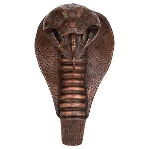 7.5-in Handcrafted Copper Cobra Beer Tap Handle