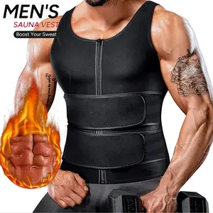 Men Sauna Suit ,Men Waist Trainer Neoprene Sweat Vest Body Shaper ,Men Waist Trimmer Belt Workout Tank Tops For Runnging Fitness GYM,Menswear Undershirt For All Seasons