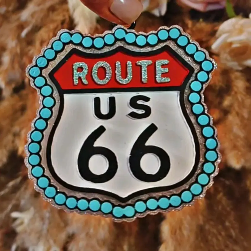 Ranchy Fresh Route 66 Car Freshie - Handmade Aroma Beads for Car, Bathroom, Closets & Campers - Luxury Scent Adventure - Decorative & Functional