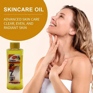 Herb‘Zor Turmeric Body Care Oil, Body Massage Oil, Moisturizing Turmeric Oil, Lightweight and Non-Greasy Formula, Maintain Skin to Moisture and Smoothness, Suitable for both face and body, Absorbs Quickly, Apply after Bathing.