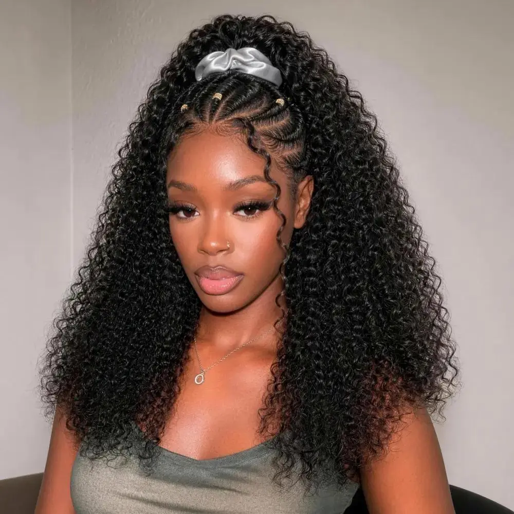 Megalook 250% High Density 100% Human Hair Bomb Full Afro Curly Ponytail With InvisiFit Drawstring Band Strap #Megalooknewarrivals Vacation Hair#WorldCup2026#gameday outfits#SummerWins #DealsForYouDays