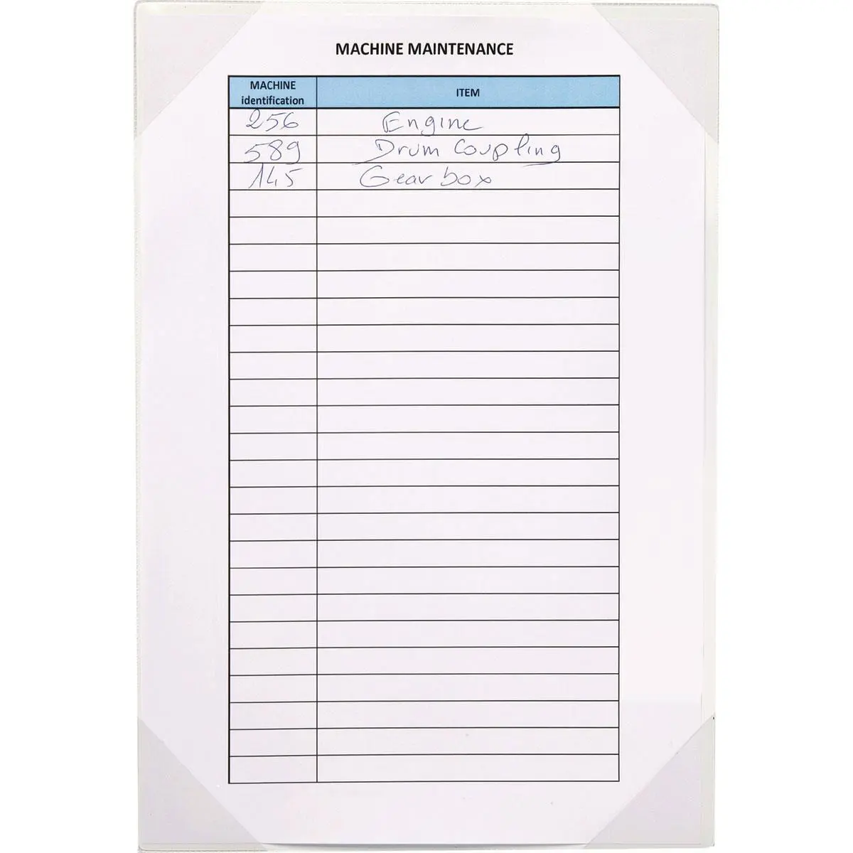 Tarifold P15430 8.5 x 11 in. Easy Write 4-Corner Self Adhesive Pocket Holder, Clear - Pack of 5