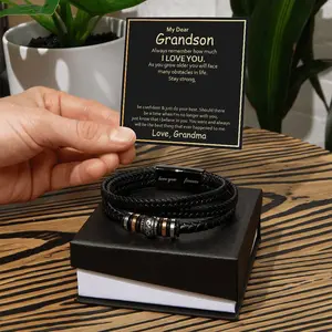 Bracelet - To My Grandson -  Grandson gift.