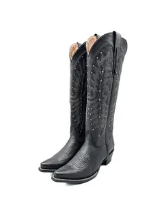 Cowboy Boot Tall Black