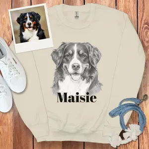 Custom Doodle Photo Pet Sweatshirt