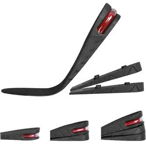 2026 Upgraded Comfortable Breathable Insoles with 3 Layer Air Cushion, Invisible Height Increasing Shoe Inserts for Men Women  Footwear Tactical