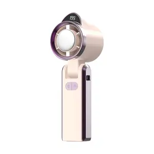 D28 Portable Travel Fan Mini Pocket Handheld Rechargeable Turbine Battery Powered USB High Speed Fan for Men Women