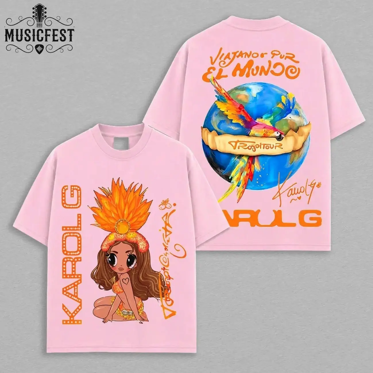 Viajando Por El Mundo Tour 2026 Graphic Tee, Latin Pop Reggaeton Fan Merch Shirt, Bichota Season Streetwear T-Shirt, Vintage Concert Outfit IQV