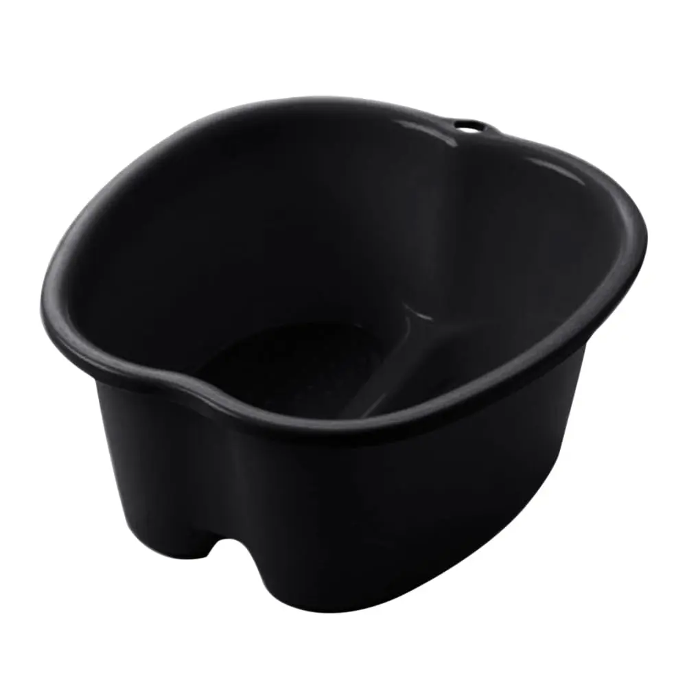 Large Deep Foot Soaking Tub with Raised Massage Nodes, Sturdy Thickened Plastic Foot Bath Basin for Pedicure, Callus Care and Home Spa Relaxation, Foot Soak Bucket for Women and Men, Fits Large Feet