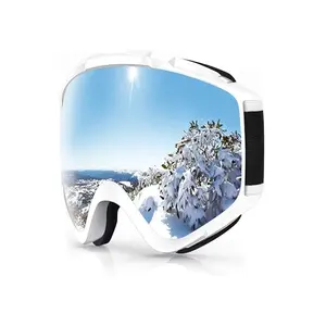 Findway Ski Goggles OTG - 100% UV Protection Over Glasses for Men, Women & Youth - Ideal for Snow and Snowboarding