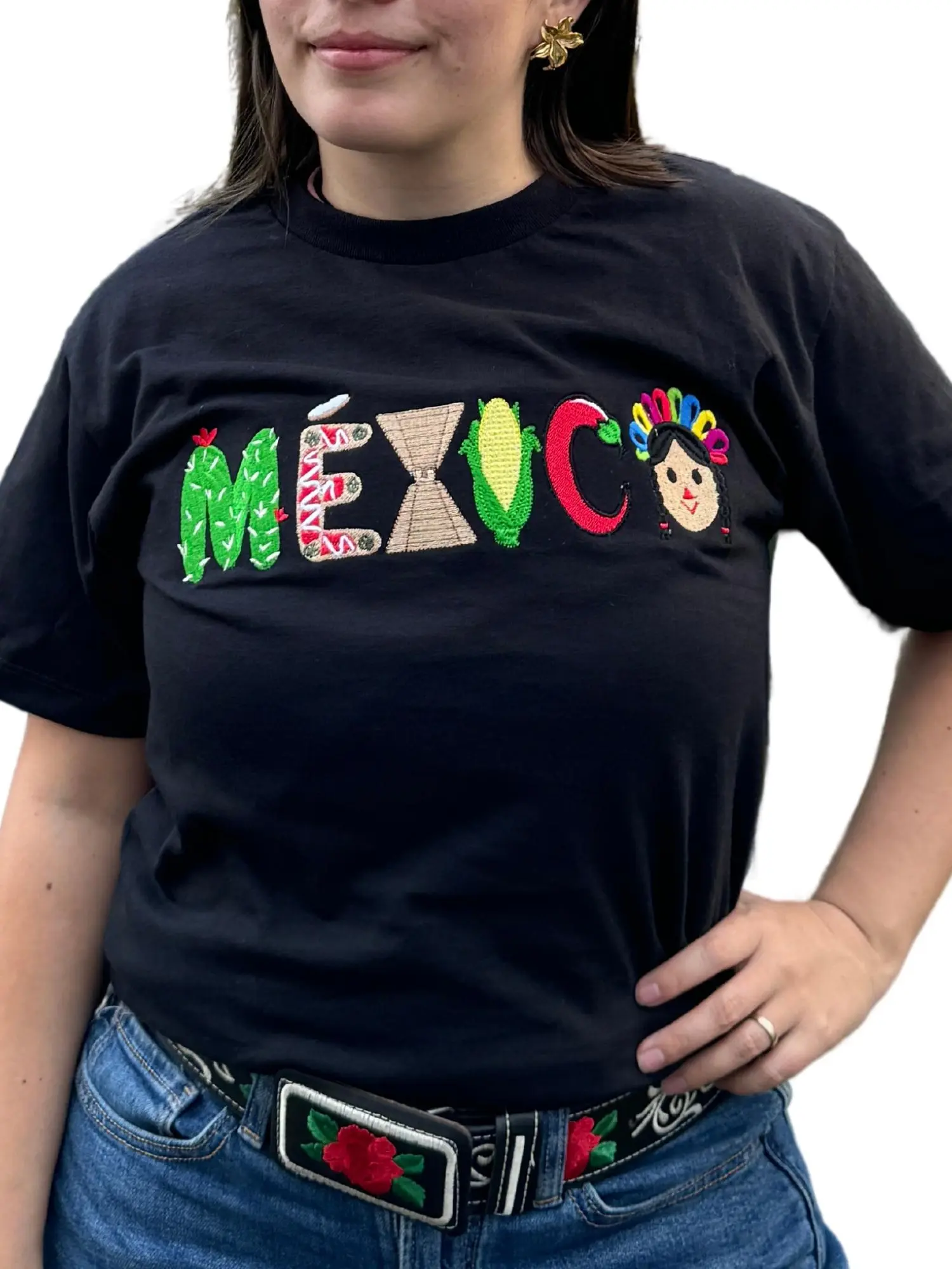 Mexico Embroidered T-SHIRT
