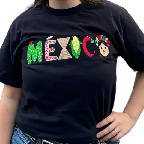 Mexico Embroidered T-SHIRT