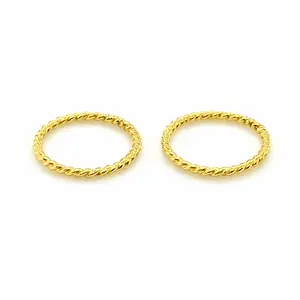 Gold-Filled Small Twisted Hoop Earrings