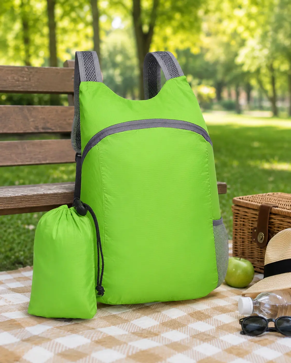 20L Lightweight Foldable Hiking Backpack, Packable Travel Daypack for Camping, Cycling and Outdoor Activities, Green