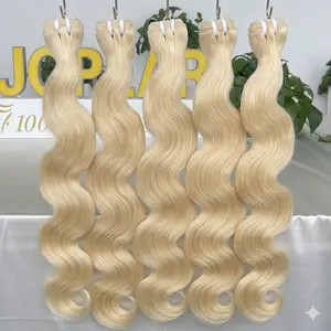 【Hot】JOPEAR 30 Inch Blonde 613 Body Wave Bundles 100% Human Hair 14A Brazilian Virgin Weave Bundles of Human Hair 3 4 Bundles Colored Raw Hair Extensions #Summer