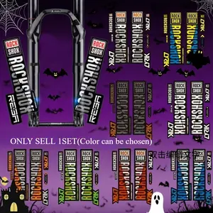 1SET Cycling Gear Logo RockShox Multi-style Car Sticker, Sticker for Cars, Universal Car Sticker, Highlight Professional Cycling Gear Style, Inject Top Suspension Brand & Sports Tech DNA into Your Vehicle, Multipurpose Car Decal