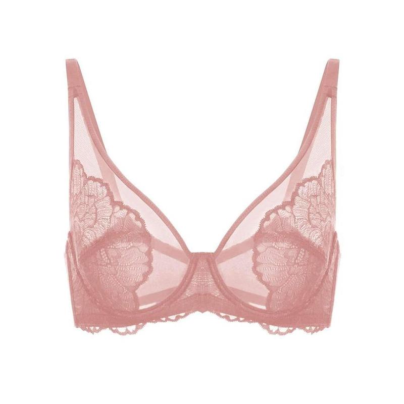HSIA Blossom Unlined Floral Soft Lace Full Light Mesh Coverage Non-padded Underwire Bra  Womenswear Underwear