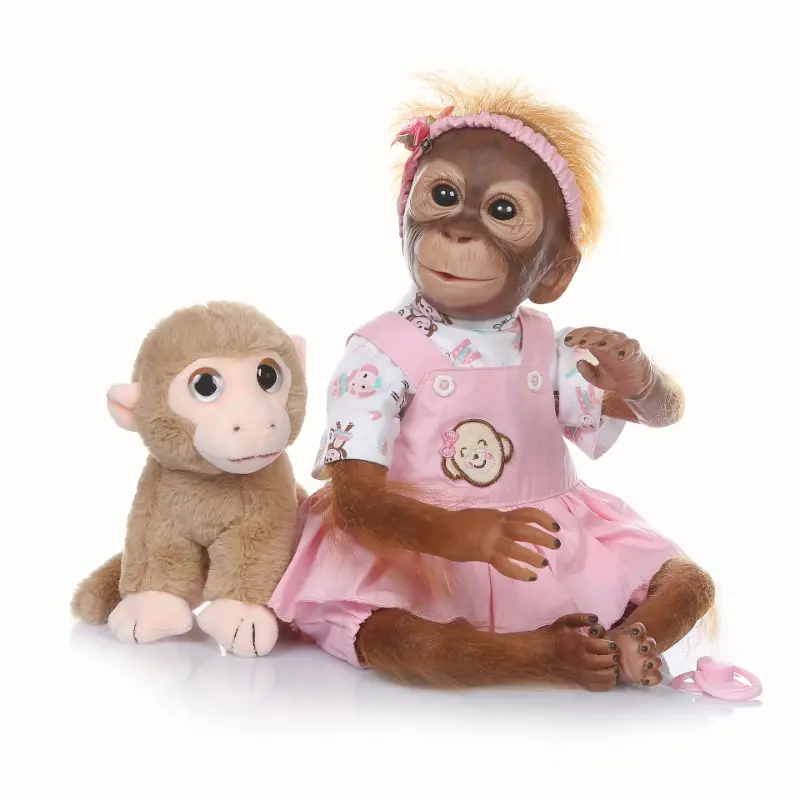 20-Inch Soft Plush Monkey Doll - Perfect Cuddly Companion for Kids!