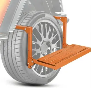 Heavy Duty Truck Tire Step - Powerbuilt 300lb Folding Assist