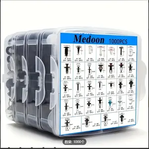 [Automotive Fastener Kit] 1000pcs Snap-On Plastic Expansion Screws - Automotive Fastener Kit for Bumper and Fender Fixation