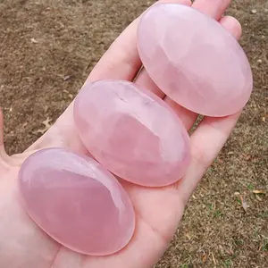 Rose Quartz Palm Stone