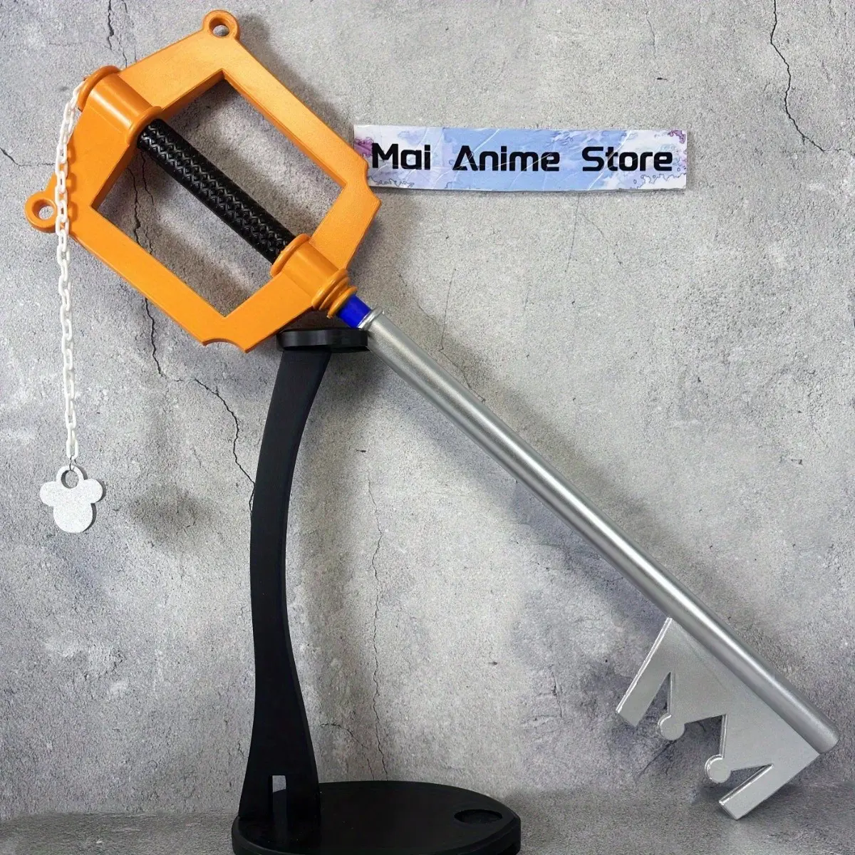 33inch/86cm PU Key Anime Katana Figurine - TV/Movie Character Replica Sword, Cosplay Prop, Halloween Collectible Gift for Statues & Bobbleheads Collectors