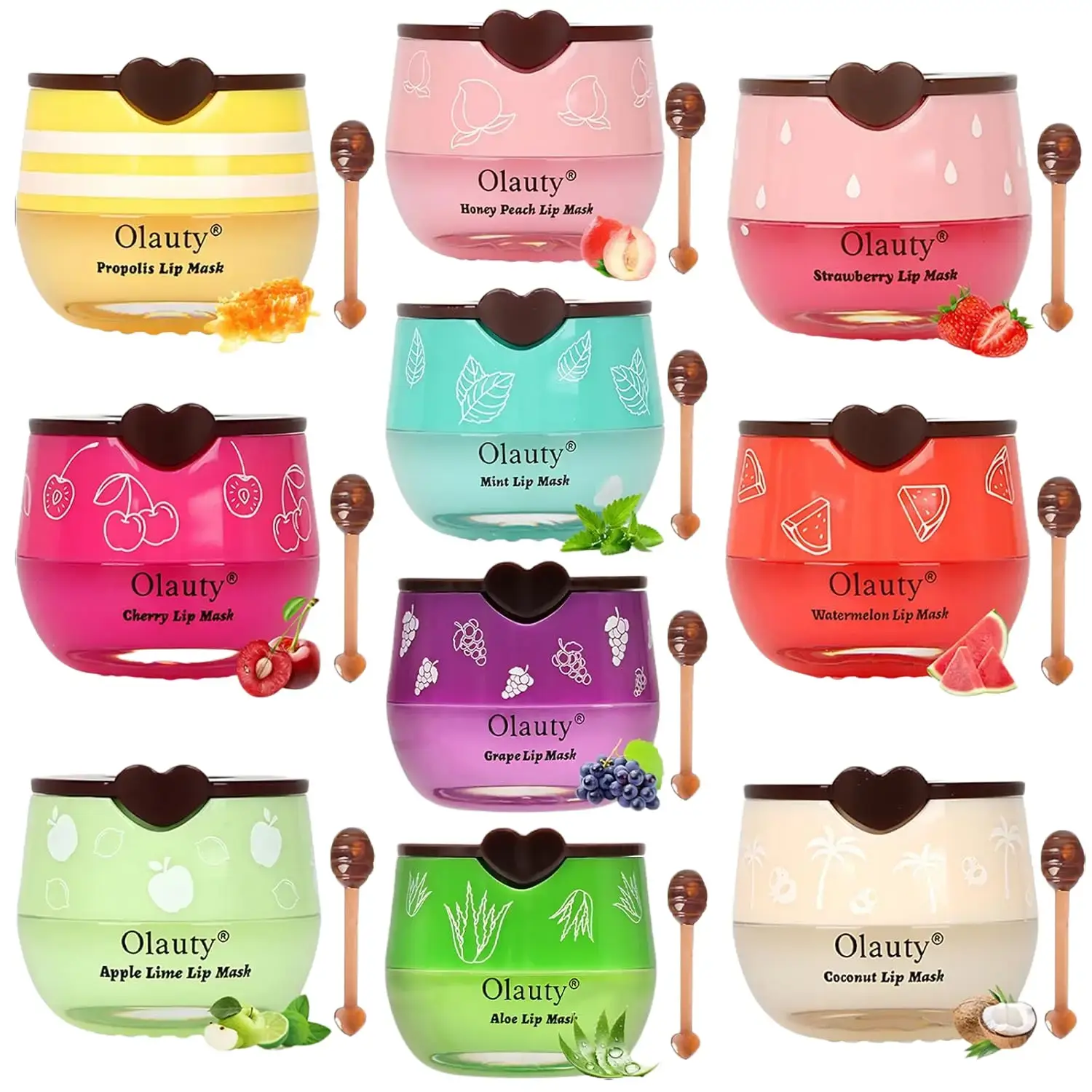 4/6/8 Pcs Balm Pot Honey Bee Lip Balm & Mask Bulk Gift Set, Smooth Hydrating Lip Care, Morning Exfoliate Repair for Teen Girls
