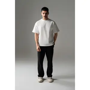 Core Oversized Boxy Heavy Cotton Tee - White